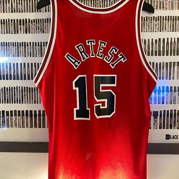 Champion - Chicago Bulls Ron Artest vintage jersey (199) 44 RARE - Picture 2 of 10